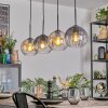 Koyoto Lámparas suspendidas, Luminarias esféricas, Lámparas colgantes Colores ámbar, Transparente, Ahumado, 4 luces