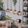 Koyoto Lámparas suspendidas, Luminarias esféricas, Lámparas colgantes Colores ámbar, Transparente, Ahumado, 4 luces