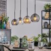 Koyoto Lámparas suspendidas, Luminarias esféricas, Lámparas colgantes Colores ámbar, Transparente, Ahumado, 4 luces