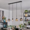 Koyoto Lámparas suspendidas, Luminarias esféricas, Lámparas colgantes Colores ámbar, Transparente, Ahumado, 4 luces
