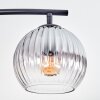 Koyoto Plafones, Luminarias esféricas Transparente, Ahumado, 4 luces