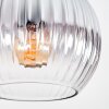 Koyoto Plafones, Luminarias esféricas Transparente, Ahumado, 4 luces