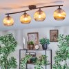Koyoto Plafones, Luminarias esféricas Colores ámbar, 4 luces