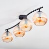 Koyoto Plafones, Luminarias esféricas Colores ámbar, 4 luces