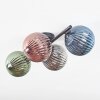 Chehalis Plafones, Luminarias esféricas Azul, Verde, Color cobre, Ahumado, 4 luces