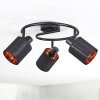 Fallhagen Plafones, Spot techo Negro, 3 luces