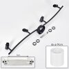 Fallhagen Plafones, Spot techo Negro, 4 luces