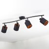 Fallhagen Plafones, Spot techo Negro, 4 luces