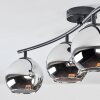 Koyoto Plafones, Luminarias esféricas Cromo, Ahumado, 4 luces