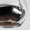 Koyoto Plafones, Luminarias esféricas Cromo, Ahumado, 4 luces