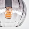 Koyoto Plafones, Luminarias esféricas Transparente, Ahumado, 4 luces