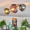 Gastor Plafones, Luminarias esféricas Azul, Cromo, Verde, Transparente, Color cobre, Ahumado, 4 luces