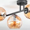Koyoto Plafones, Luminarias esféricas Colores ámbar, 3 luces