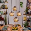 Koyoto Lámparas suspendidas, Luminarias esféricas, Lámparas colgantes Colores ámbar, 4 luces