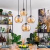 Koyoto Lámparas suspendidas, Luminarias esféricas, Lámparas colgantes Colores ámbar, 4 luces