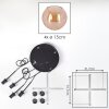 Koyoto Lámparas suspendidas, Luminarias esféricas, Lámparas colgantes Colores ámbar, 4 luces