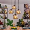 Koyoto Lámparas suspendidas, Luminarias esféricas, Lámparas colgantes Colores ámbar, 4 luces