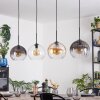 Koyoto Lámparas suspendidas, Luminarias esféricas, Lámparas colgantes Colores ámbar, Transparente, Ahumado, 4 luces