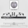 Koyoto Lámparas suspendidas, Luminarias esféricas, Lámparas colgantes Ahumado, 4 luces