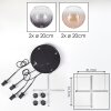 Koyoto Lámparas suspendidas, Luminarias esféricas, Lámparas colgantes Colores ámbar, Transparente, Ahumado, 4 luces