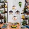 Koyoto Lámparas suspendidas, Luminarias esféricas, Lámparas colgantes Colores ámbar, Transparente, Ahumado, 4 luces