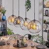 Koyoto Lámparas suspendidas, Luminarias esféricas, Lámparas colgantes Colores ámbar, Transparente, Ahumado, 4 luces