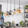 Koyoto Lámparas suspendidas, Luminarias esféricas, Lámparas colgantes Colores ámbar, Transparente, Ahumado, 4 luces
