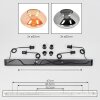 Mertola Lámparas suspendidas, Lámparas colgantes Colores ámbar, Ahumado, 4 luces