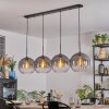 Koyoto Lámparas suspendidas, Luminarias esféricas, Lámparas colgantes Transparente, Ahumado, 4 luces