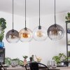 Koyoto Lámparas suspendidas, Luminarias esféricas, Lámparas colgantes Colores ámbar, Transparente, Ahumado, 4 luces
