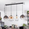 Koyoto Lámparas suspendidas, Luminarias esféricas, Lámparas colgantes Colores ámbar, Transparente, Ahumado, 4 luces