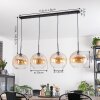Koyoto Lámparas suspendidas, Luminarias esféricas, Lámparas colgantes Colores ámbar, Transparente, 4 luces