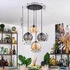 Koyoto Lámparas suspendidas, Luminarias esféricas, Lámparas colgantes 35 cm Colores ámbar, Ahumado, 4 luces
