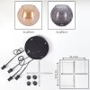 Koyoto Lámparas suspendidas, Luminarias esféricas, Lámparas colgantes 35 cm Colores ámbar, Ahumado, 4 luces