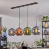 Koyoto Lámparas suspendidas, Luminarias esféricas, Lámparas colgantes Azul, Verde, Color cobre, 4 luces