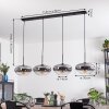 Mertola Lámparas suspendidas, Lámparas colgantes Transparente, Ahumado, 4 luces