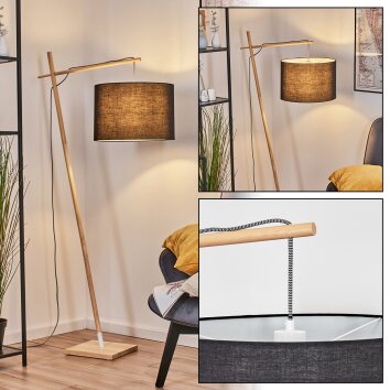 Bassagoda Lámpara de pie Crudo, Blanca, 1 luz