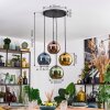 Koyoto Lámparas suspendidas, Luminarias esféricas, Lámparas colgantes Azul, dorado, Verde, Color cobre, 4 luces