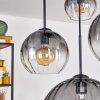 Koyoto Lámparas suspendidas, Luminarias esféricas, Lámparas colgantes 30 cm Transparente, Ahumado, 4 luces