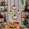 Koyoto Lámparas suspendidas, Luminarias esféricas, Lámparas colgantes Colores ámbar, 4 luces