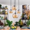 Koyoto Lámparas suspendidas, Luminarias esféricas, Lámparas colgantes Colores ámbar, 4 luces
