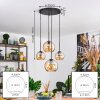 Koyoto Lámparas suspendidas, Luminarias esféricas, Lámparas colgantes Colores ámbar, 4 luces