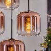 Lauden Lámparas suspendidas, Luminarias esféricas, Lámparas colgantes Transparente, Color cobre, 4 luces
