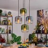 Lauden Lámparas suspendidas, Luminarias esféricas, Lámparas colgantes Azul, Verde, Transparente, Ahumado, 4 luces
