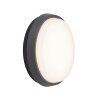 AEG Letan Round Aplique para exterior LED Antracita, Blanca, 1 luz