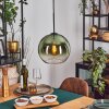 Koyoto Lámparas suspendidas, Luminarias esféricas, Lámparas colgantes 25 cm Verde, Transparente, 1 luz
