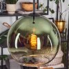 Koyoto Lámparas suspendidas, Luminarias esféricas, Lámparas colgantes 25 cm Verde, Transparente, 1 luz