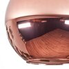 Koyoto Plafones, Luminarias esféricas Color cobre, 1 luz