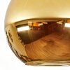 Koyoto Plafones, Luminarias esféricas dorado, 1 luz