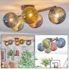 Chehalis Plafones, Luminarias esféricas Azul, Verde, Color cobre, 5 luces